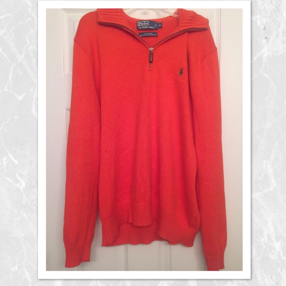 Orange Ralph Lauren polo pullover!